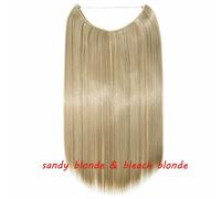 20 IN Finte Capelli Estensione Invisibile Filo Sintetico N Clip one piece 64