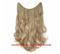 20 IN Finte Capelli Estensione Invisibile Filo Sintetico N Clip one piece 64