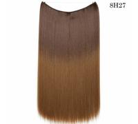 20 IN Finte Capelli Estensione Invisibile Filo Sintetico N Clip one piece 64