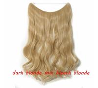 20 IN Finte Capelli Estensione Invisibile Filo Sintetico N Clip one piece 64