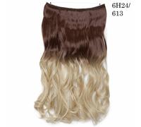 20 IN Finte Capelli Estensione Invisibile Filo Sintetico N Clip one piece 64