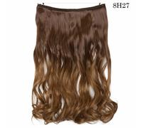20 IN Finte Capelli Estensione Invisibile Filo Sintetico N Clip one piece 64