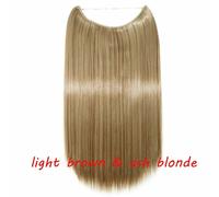 20 IN Finte Capelli Estensione Invisibile Filo Sintetico N Clip one piece 64