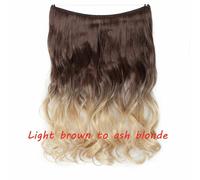 20 IN Finte Capelli Estensione Invisibile Filo Sintetico N Clip one piece 64
