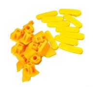 20 inserti in nylon per bracci di montaggio per smontagomme che supportano l'impegno del cerchio controllato durante il lavoro degli pneumatici