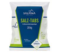 20 kg pastiglie di sale SALPINA per addolcitori d’acqua, decalcificazione ed elettrolisi | sale rigenerante purissimo (99,9% NaCl) con la massima solubilità per acqua pulita e dolce