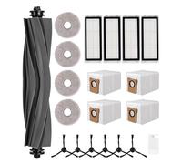 20 Kit di Accessori Ricambi per Dreame L20 Ultra,1 Spazzola Principale, 4 Filtri, 6 Spazzole di Bordo, 4 Stracci, 4 Sacchetti di Polvere, 1 Spazzola di Pulizia