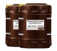 20 L 2x 10 Litro PEMCO Olio Idraulico Hydro Iso 46 Hlp 46 Minerale Lubrificante