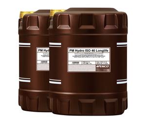 20 L 2x 10 Litro PEMCO Olio Idraulico Hydro Iso 46 Hlp 46 Minerale Lubrificante