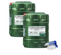 20 L FANFARO Trd E6 Uhpd 10W-40 Api CJ-4 olio motore Sintetico Oil + Rubinetto