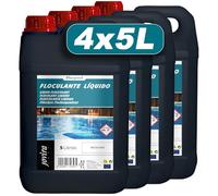 20 L | Flocculante Liquido | Chiarificante per Acqua Torbida per Piscine | Azione Rapida e Alta Efficacia. (4x5 Litri)