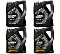 20 L MANNOL Legend 504/507 0W-30 olio motore per Acea C3 MB 229.51 BMW