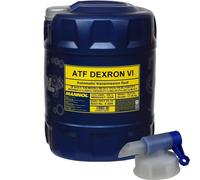 20 L MANNOL Olio Trasmissione Dexron VI Per Cambi Automatici + Rubinetto
