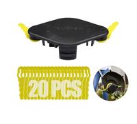 20 lame RAC158 + RAC155 doppia lama seghettata, compatibile con tagliabordi Ryobi