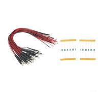 20 lampade a LED bianco caldo da 3 mm con filo da 20 cm, luci pre-cablate 12 V-18 V per layout di modellini di treni, case delle bambole e accessori per costruzione ferroviaria