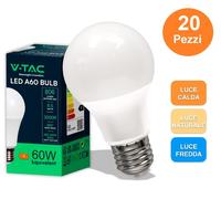 Lampadina a led thermoplastica 8.5w e27 a60 6500k (217262)
