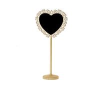 20 lavagne a forma di cuore con supporto, scrivibili, piccole lavagne da appendere