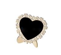 20 lavagne a forma di cuore con supporto, scrivibili, piccole lavagne da appendere