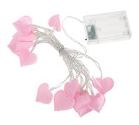 20 LED Stringa di a forma di cuore rosa trasparente a forma di fata Bella