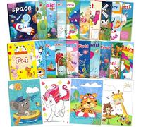 20 libri da colorare per bambini dai 4 agli 8 anni e dai 2 ai 4 anni, regali di Natale per Halloween, feste di compleanno, regali scolastici, attività scolastiche, includono unicorno, sirena, alpaca,