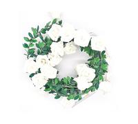 20-Light 9.8ft Rose Rattan LED String Lights - Christmas Decoration, DIY Wreath, Colored PE Flower Lights