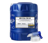 20 Litri MANNOL Elite 5W-40 API SN/CF Olio Motore Inclusa Valvola Di Scarico