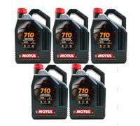 20 LITRI OLIO MISCELA 2 TEMPI MOTUL 710 SINTETICO 100% PER MOTO E SCOOTER 05MO15