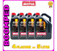 MOTUL - Olio Motore 8100 X-CLEAN EFE C2 C3 x 5 Litri