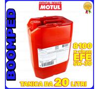 Motul Olio motore 8100 X-Clean EFE 5W-30 ACEA C2/C3 100% sintetico 20 L