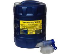 20 Litri Originale MANNOL Olio Compressore ISO 100 Inclusa Valvola Di Scarico