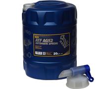 20 Litro MANNOL Fluido per Cambio Automatico Atf AG52 Special Incl. Rubinetto