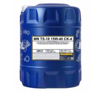 20 Litro Mannol TS-18 15W-40 CK-4 Olio Motore IN Esecuzione Leggero