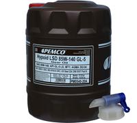 20 Litro PEMCO Hypoid Lsd 85W-40 GL-5 Api Ls Olio per Ingranaggi + Rubinetto