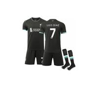(20) Liverpool FC AuswÃ¤rtstrikot 2024-2025 KindergrÃ¶Ãe mit Stutzen Nr. 7 Luis Diaz - Perfekte GrÃ¶Ãe