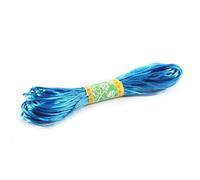 20 m 1,5/2 mm di nylon misto colore nero, cordoncino in raso cinese con nodi, in seta, perline, intrecciato, Shamballa, filo - blu lago - 1,5 mm 20 m
