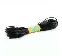20 m 1,5/2 mm di nylon misto colore nero, cordoncino in raso cinese con nodi, in seta, perline, intrecciato, Shamballa, filo nero, 2,0 mm, 20 m