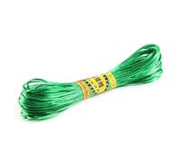 20 m 1,5/2 mm di nylon nero con motivo a coda di topo, in raso cinese, in seta, perline, intrecciato, Shamballa, filo verde, 1,5 mm, 20 m