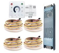 20 m 24 V WS2811 COB acqua corrente bianco naturale corse cavalli strisce LED indirizzabili 360 LED/M banda flessibile con controller SP636E RC1 4Zone Remote Alimentazione 24V 500W