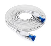 20 m Cavo Ethernet piatto e cavo LAN e cavo di rete (Cat7 10 Gbit/s spina RJ45