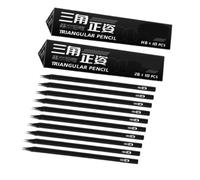 20 matite triangolari 2B da disegno, matite da scrittura, in legno, materiale scolastico per test e uso quotidiano, scrittura triangolare, disegno per la scuola