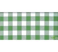 20 METRI LINEARI TOVAGLIATO TOVAGLIA ROTOLO PLASTIFICATA PVC QUADRI VERDI CM.140