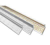 20 Metri Profilo Decorativo Listini D'Angolo Polistirolo Decorazione in Stucco 28x73mm, B-21 Oro