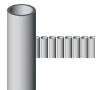 20 Metri Tubo Rigido Canalina Passacavi D20mm, 10 Pezzi da 2 Metri, Per Impianto Eletttrico, Uso Interno e Esterno, Colore Grigio In PVC (10 Pezzi D20mm)