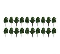20 mini alberi modello per arricchire il layout del treno e le scene all'aperto