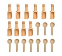 20 mini cucchiai in legno, set di cucchiai, accessori da cucina, cucchiai in legno multifunzionali, accessori da cucina, adatti per sale, tè, detersivo in polvere, zucchero, spezie, ecc.