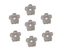 20 mini fermagli per capelli da donna, clip per capelli a forma di fiore, clip antiscivolo, clip a coda di cavallo, accessorio per capelli hawaiani per donne, ragazze, grigio chiaro