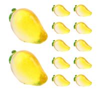 20 mini limoni in resina, ornamenti artificiali in miniatura a forma di limone