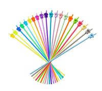 20 Mini Puntatori a Mano, Hand Pointers in Plastica Puntatore Lettura Dito Bastone per Indice Piccolo Lettura per l'Insegnamento della Scuola Materna Primaria (Colore Macaron, Trasparente)