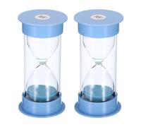 20 Minuti Sabbia Timer,2pz 5.26 x 2.53" con Plastica Copertina,Blu