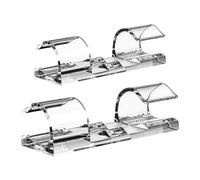 20 morsetti autoadesivi per cavi - organizer per cavi trasparente per parete e sotto la scrivania | supporto per cavi autoadesivo forte | gestione dei cavi per caricabatterie TV a casa, ufficio TV